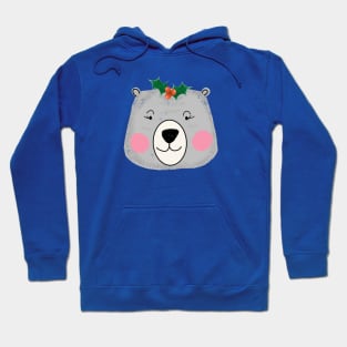 Cute Santa lady bear Hoodie